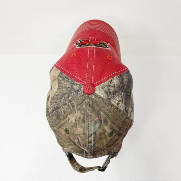 Top of the World Maryland Terrapins Adult Brim Hat Cap Red Camo Adjustable - Picture 8 of 11